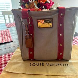LOUIS VUITTON VINTAGE 2005 LIMITED EDITION ANTIGUA CABAS MM CANVAS TOTE MM